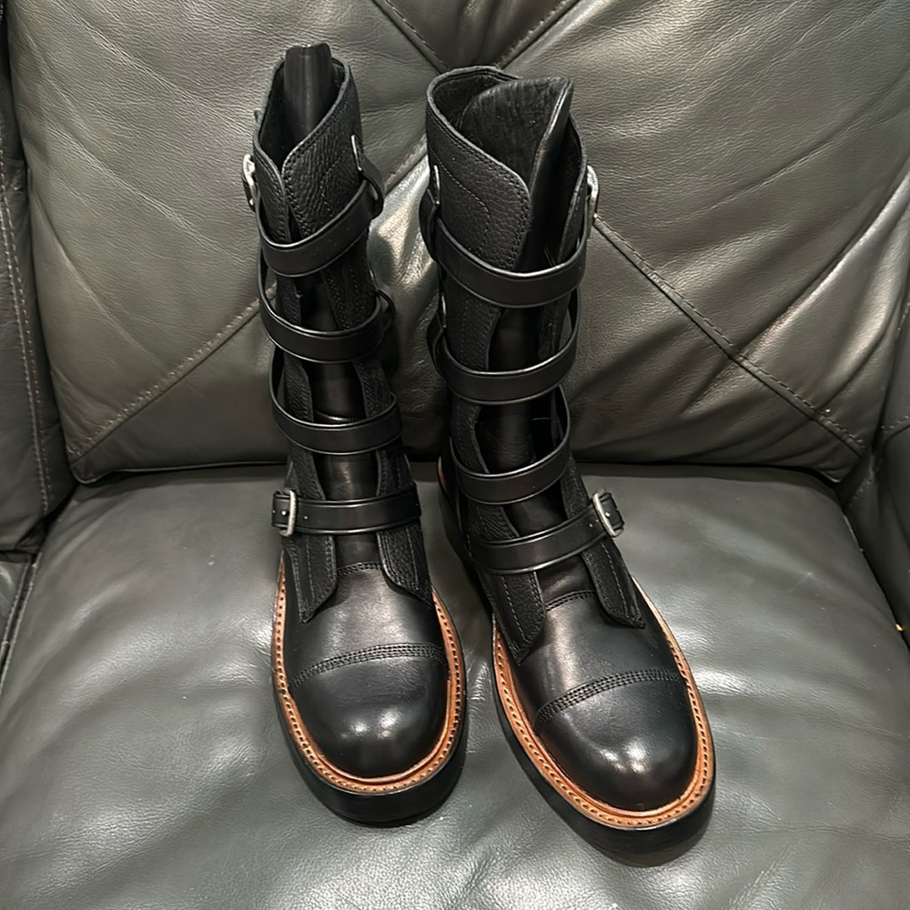 Coach Strappy Moto Biker Boots MEN Size
9.5B